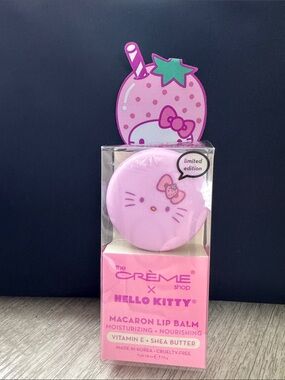 Crème X Hello Kitty Pink Macaron Lip Balm - Limited Edition